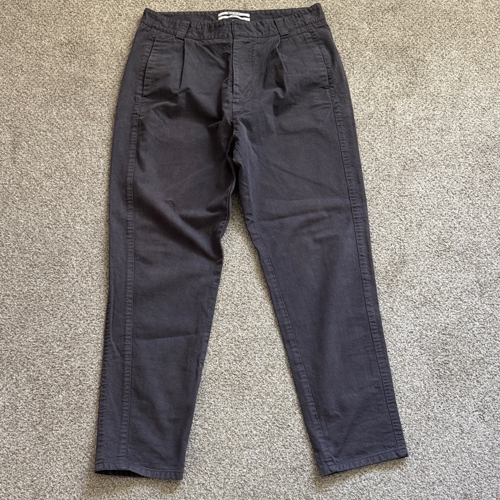 Robert Geller Relaxed Fit Charcoal Pants
